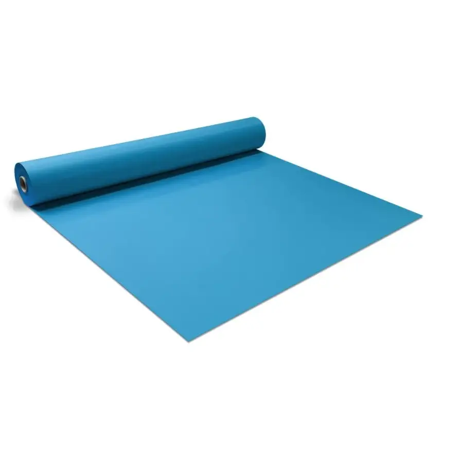 Blå rulle 75mm standardfärg rektangulär halkfritt underlag